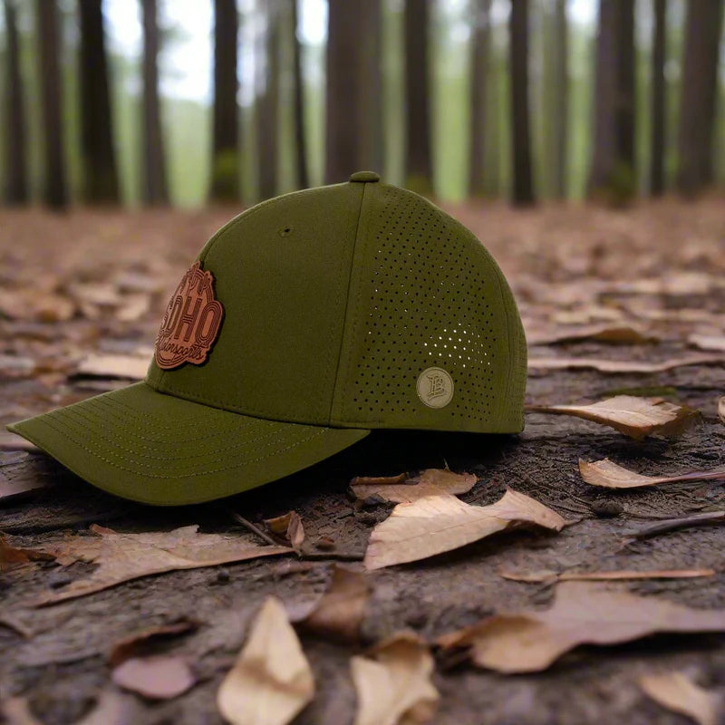 The Elite Hat w/ Leather SDHQ Motorsports Logo