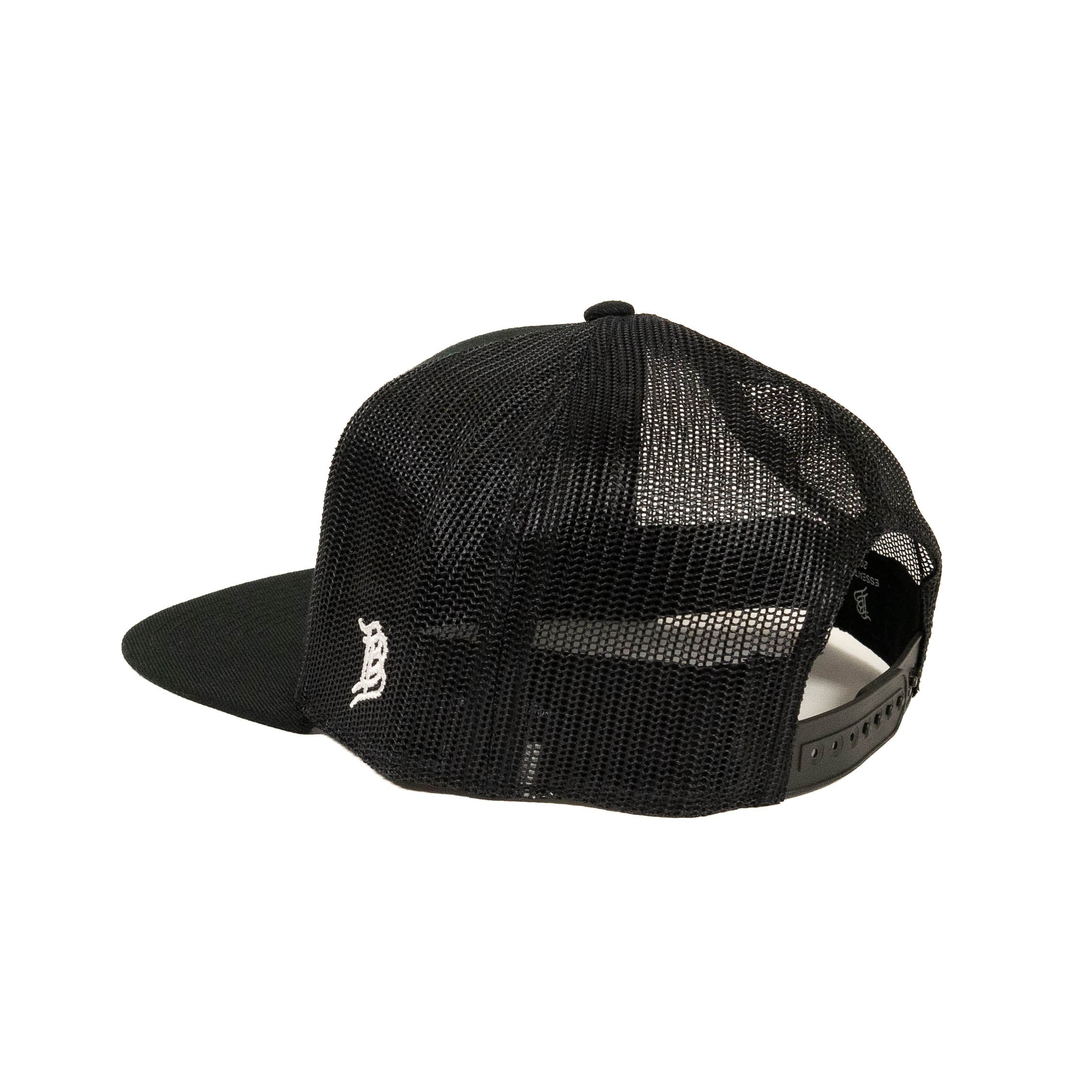 Flat Bill Trucker Hat w/ PVC Friendly Service Patch