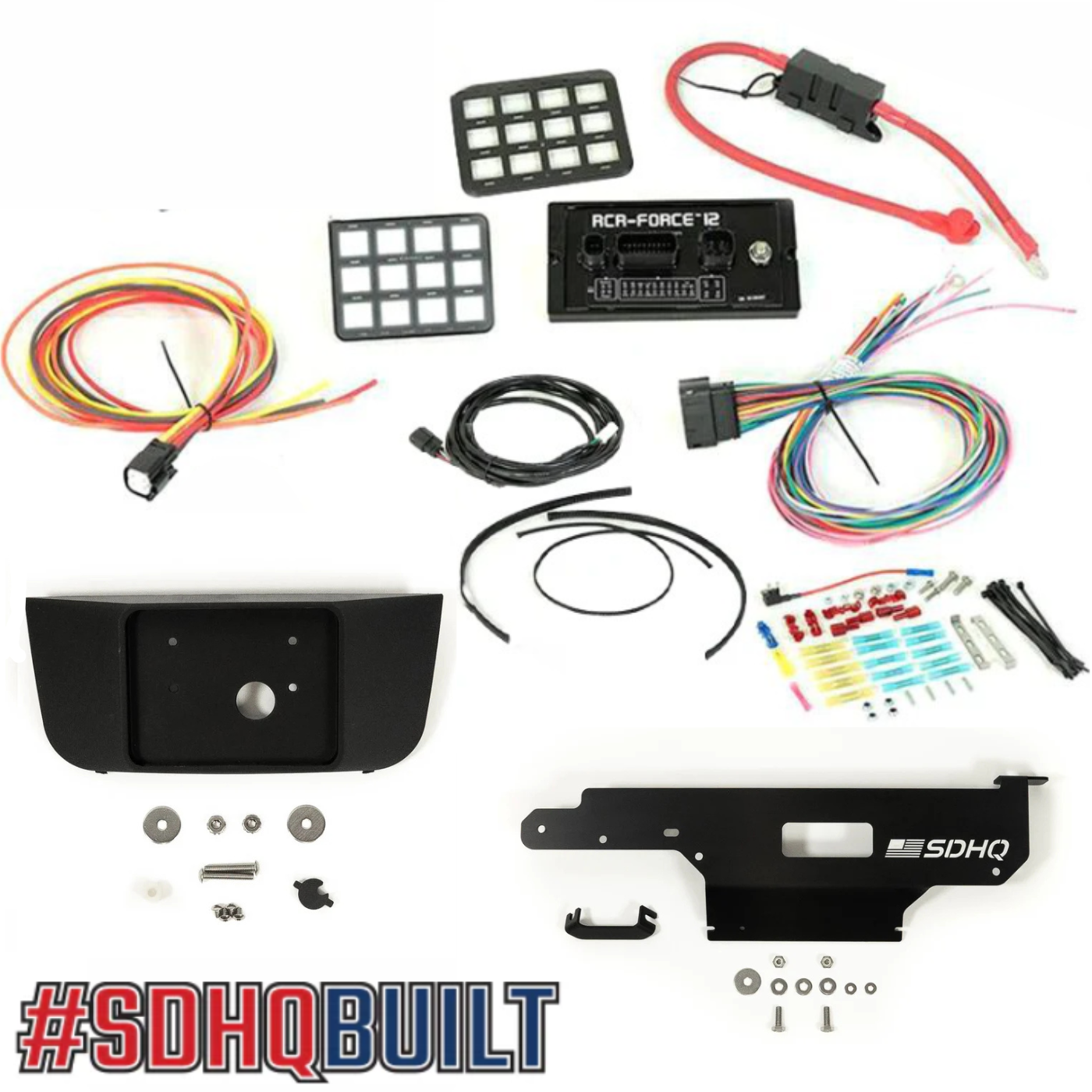 '23-25 F250/F350 Switch Pros RCR Complete Kits - display of included components
