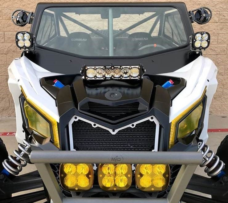 Can-Am OnX6+ LED/Laser Hybrid 10 Inch Shock Mount Light Bar Kit - Can-Am 2017-24 Maverick X3