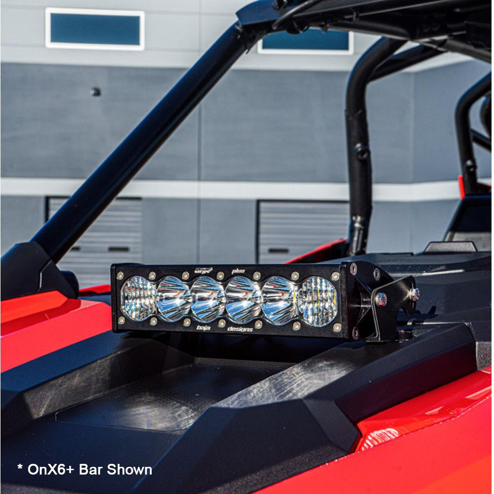 Polaris S8 10 Inch Hood Mount Light Bar Kit - Polaris 2020-25 RZR Pro XP; 2024 RZR Turbo R