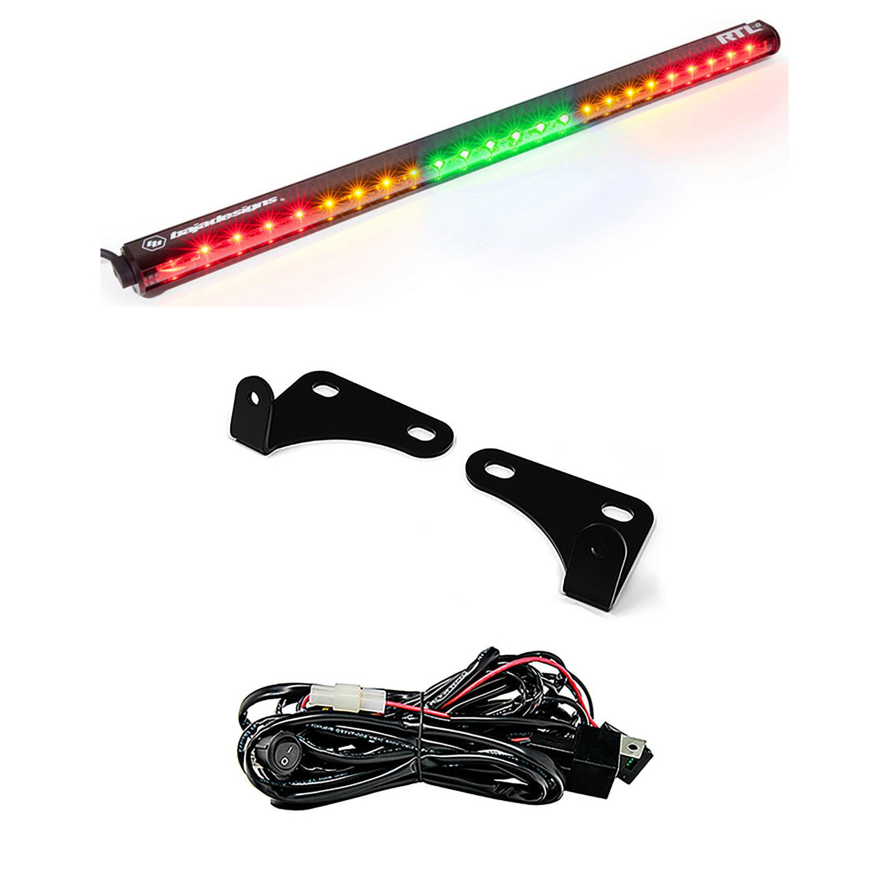 Polaris RTL 30 inch Rear Tail Light Kit - Polaris 2015-18 RZR; NOTE: w/ 2-Seats Front View