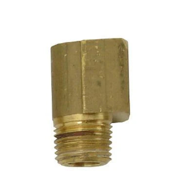 1/8" FPT x 1/8" MPT 90Â° Brass Elbow