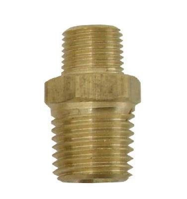 1/8" MPT x 1/4" MPT Brass Reducer