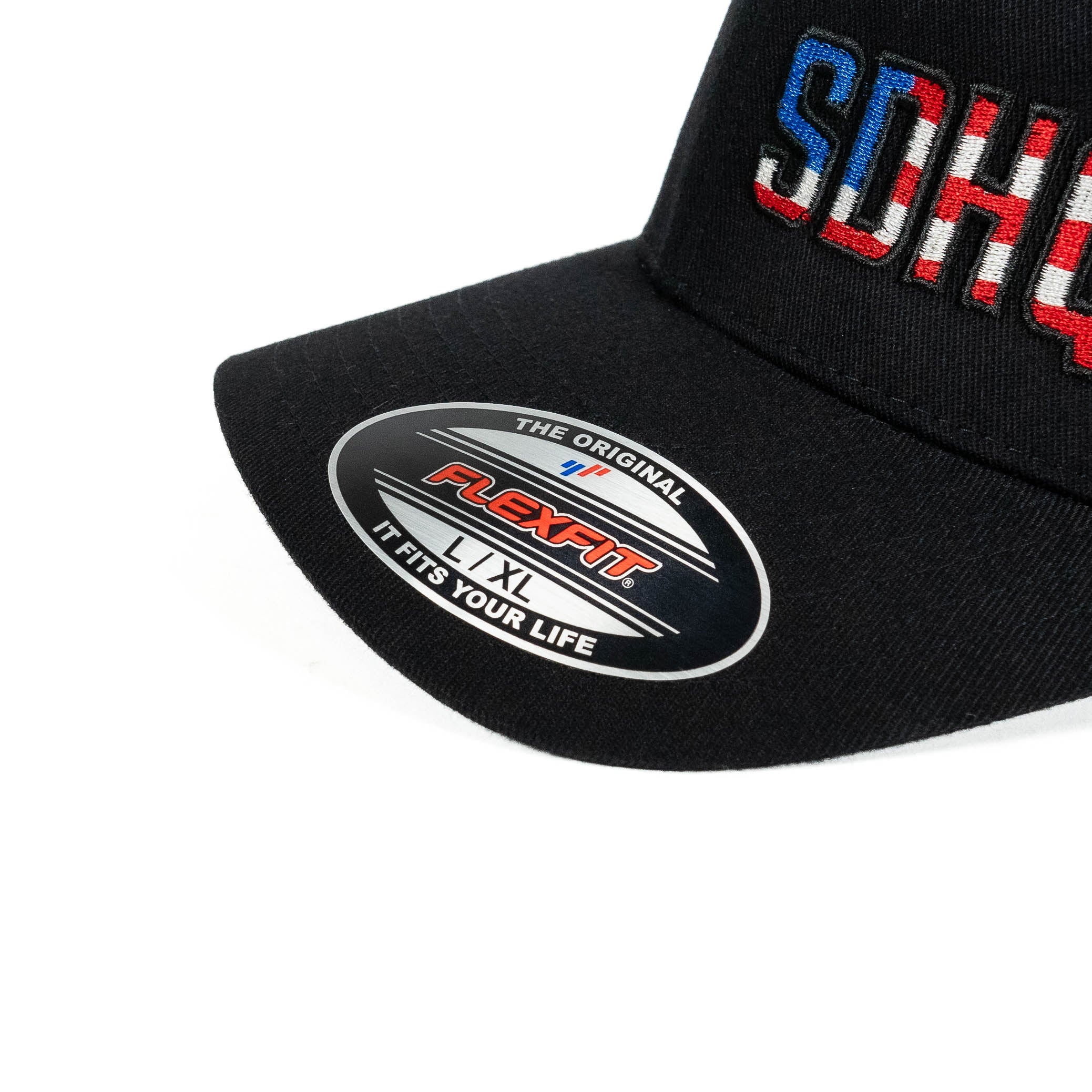 SDHQ USA Black Flex Fit Hat