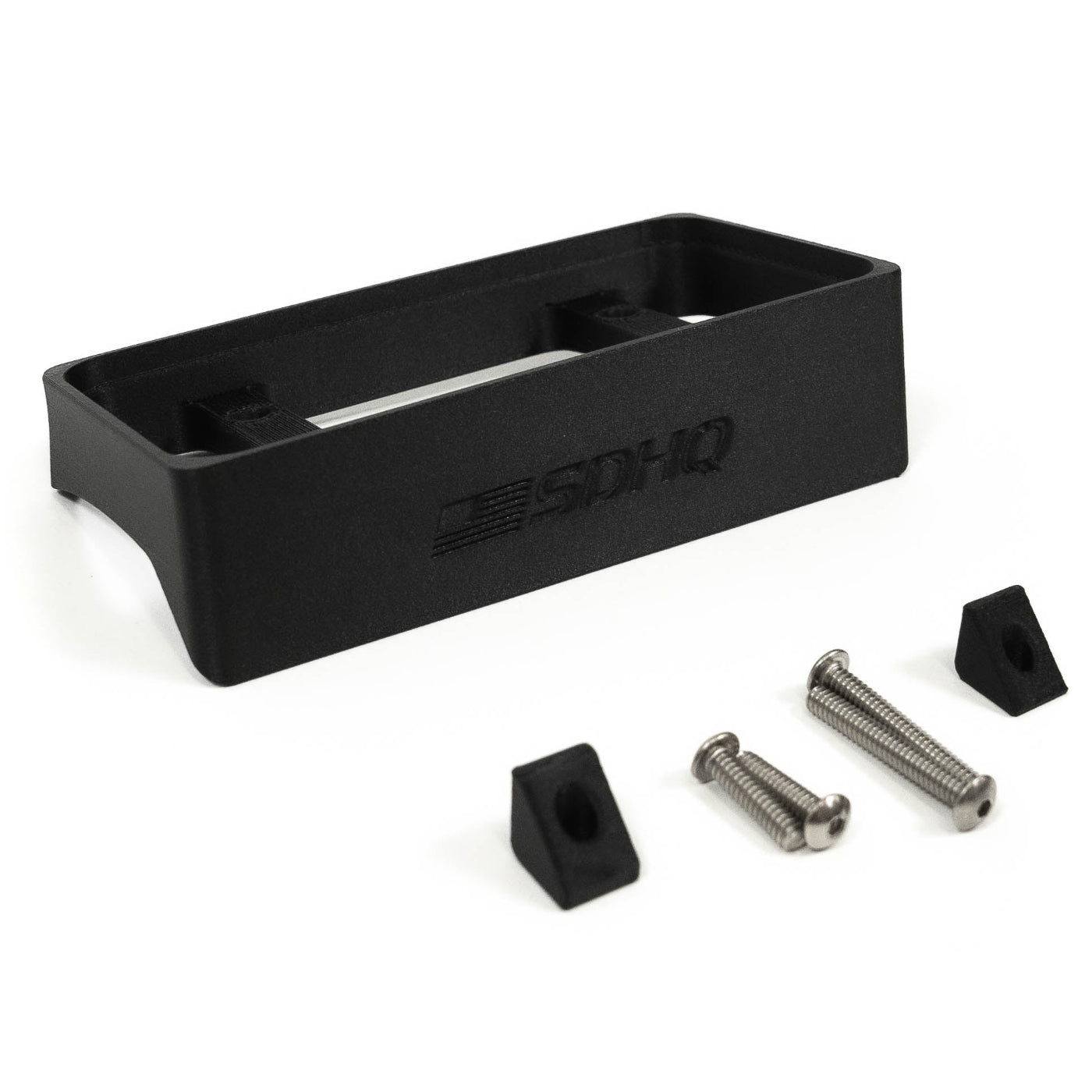 '21-24 Ford Raptor SDHQ Built Switch-Pros SP-9100 Flow Through Center Console Keypad Mount display of included parts and hardware 