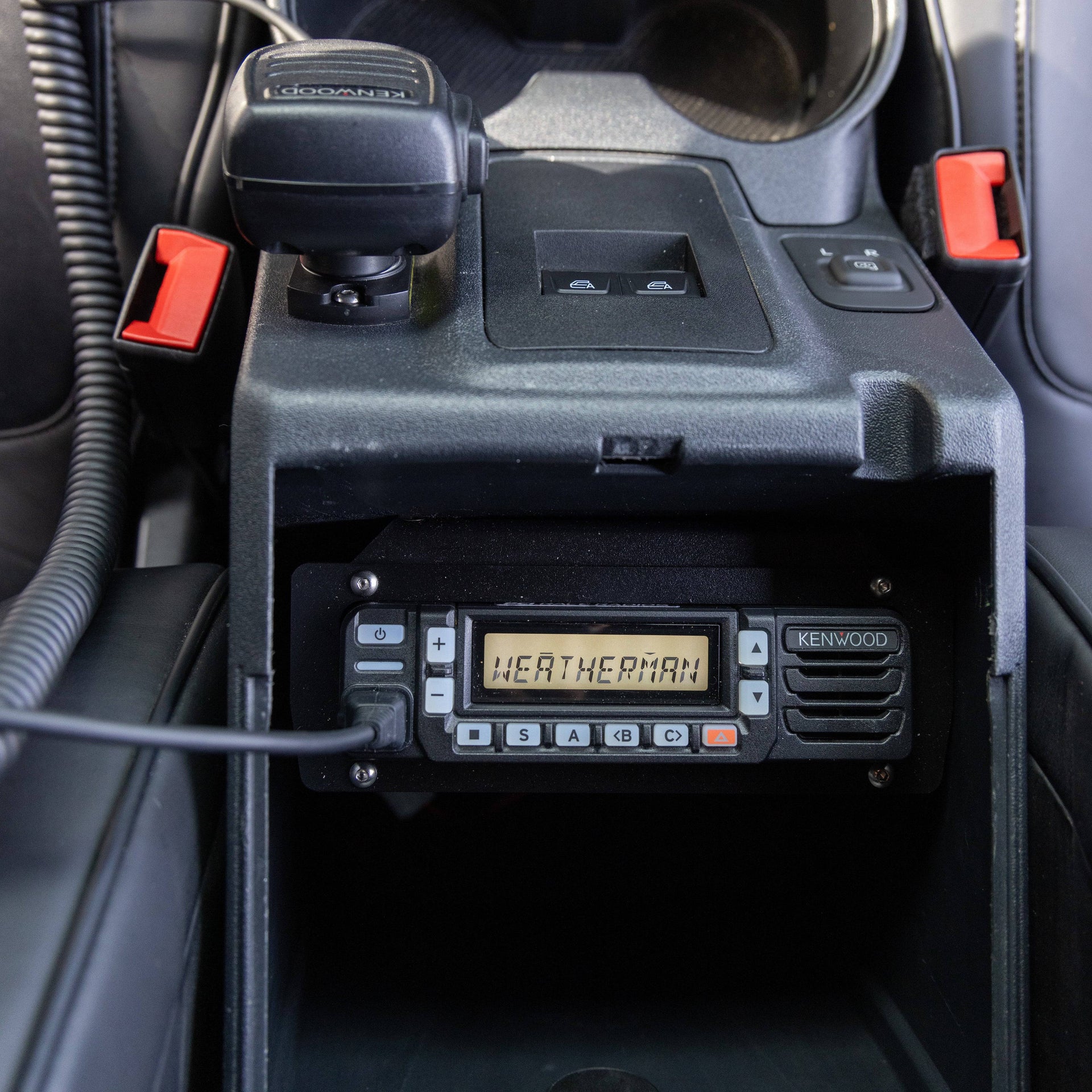 PCI Ford Bronco Radio Console Bracket Front View