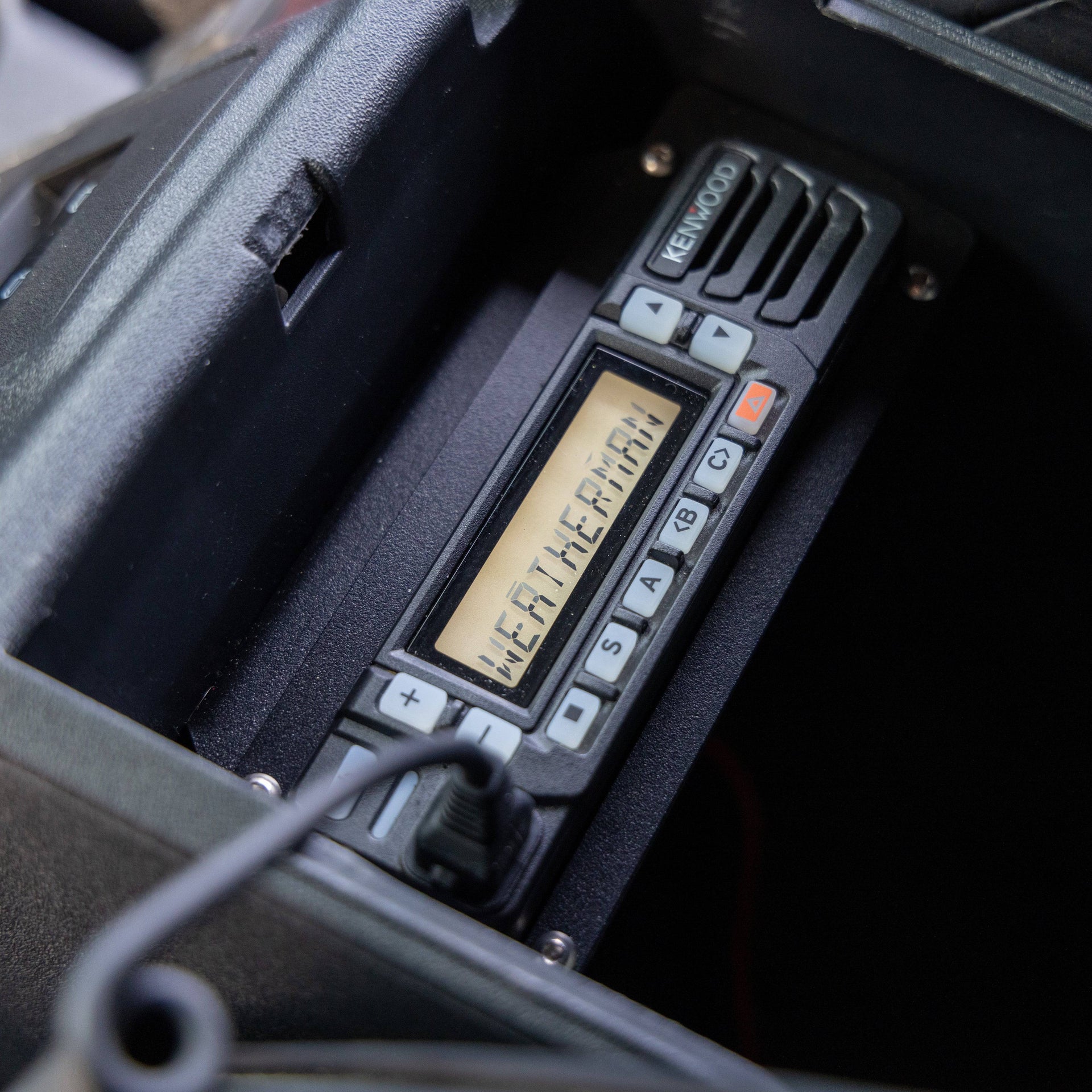 PCI Ford Bronco Radio Console Bracket Front View