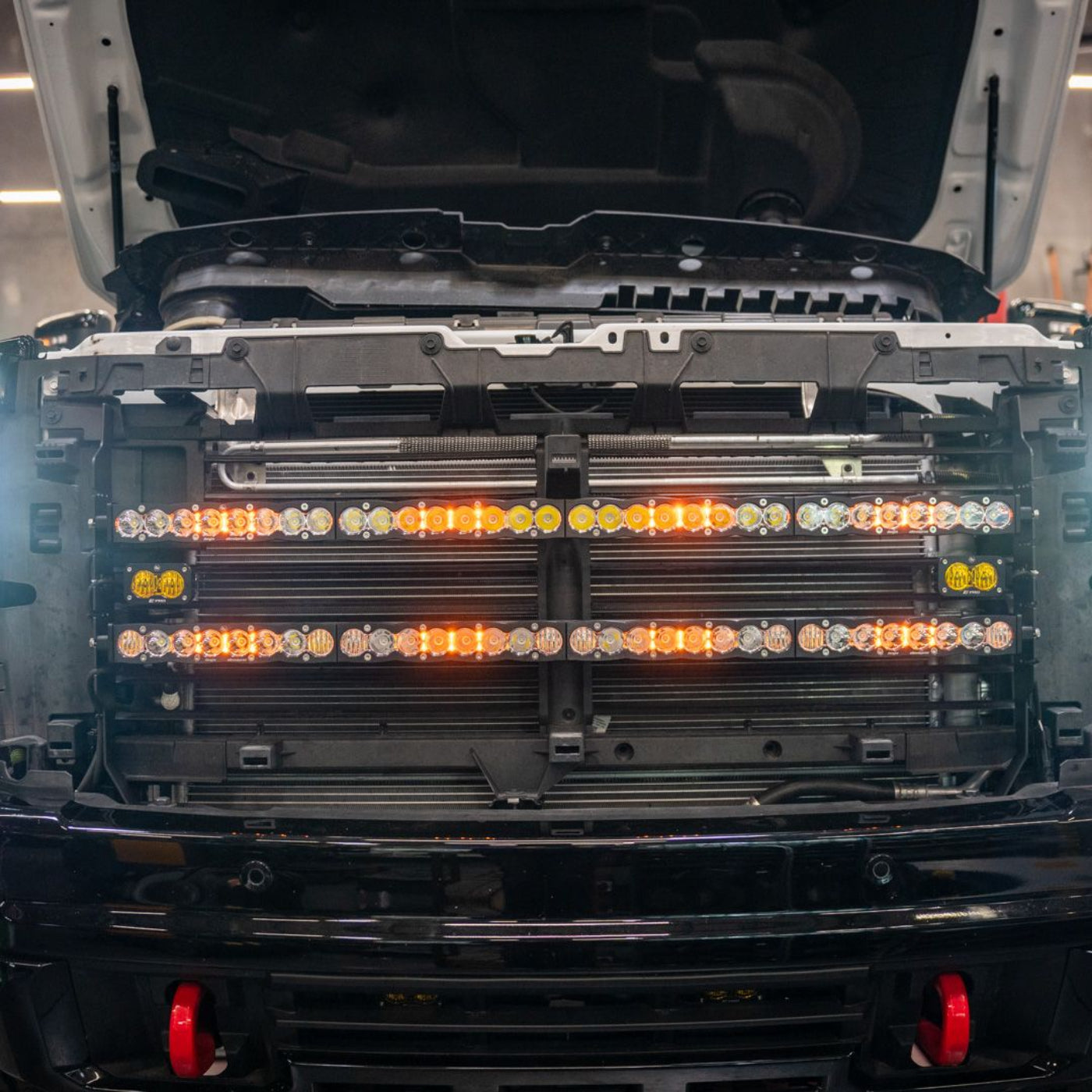 2024-2025 GMC 2500/3500 Behind The Grille 40" Light Bar Mount installed 