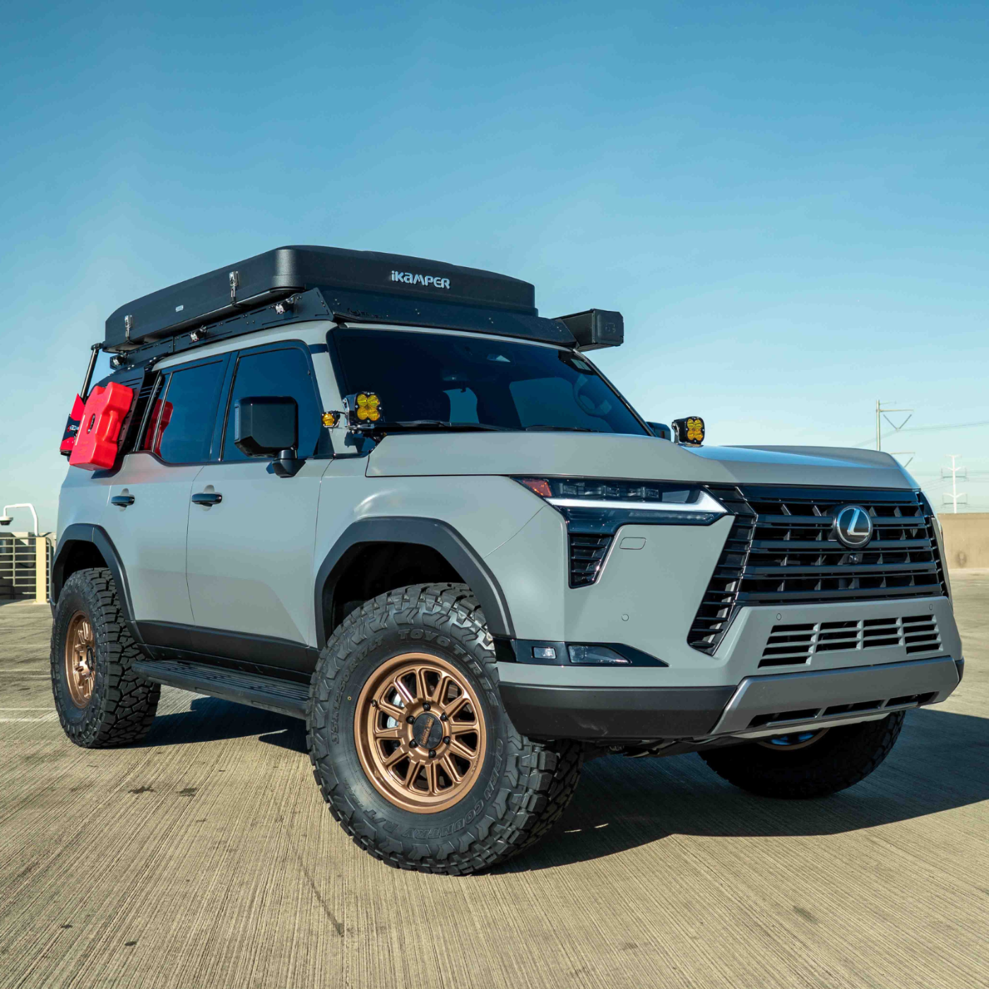 SDHQ Built '24-25 GX550 A-Pillar Light Mounts installed 