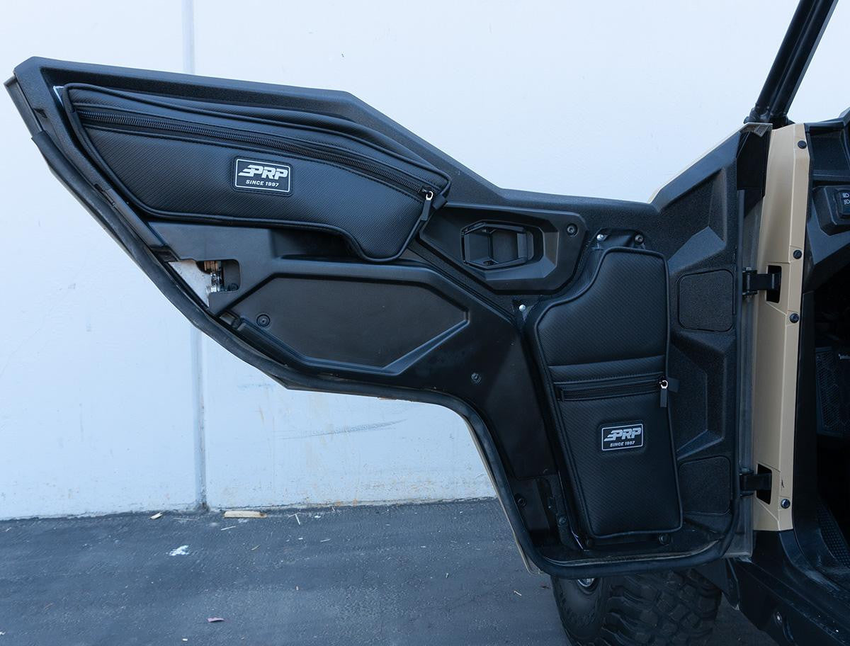 PRP Front Upper Door Bags for 16+ Polaris General (Pair) Front View