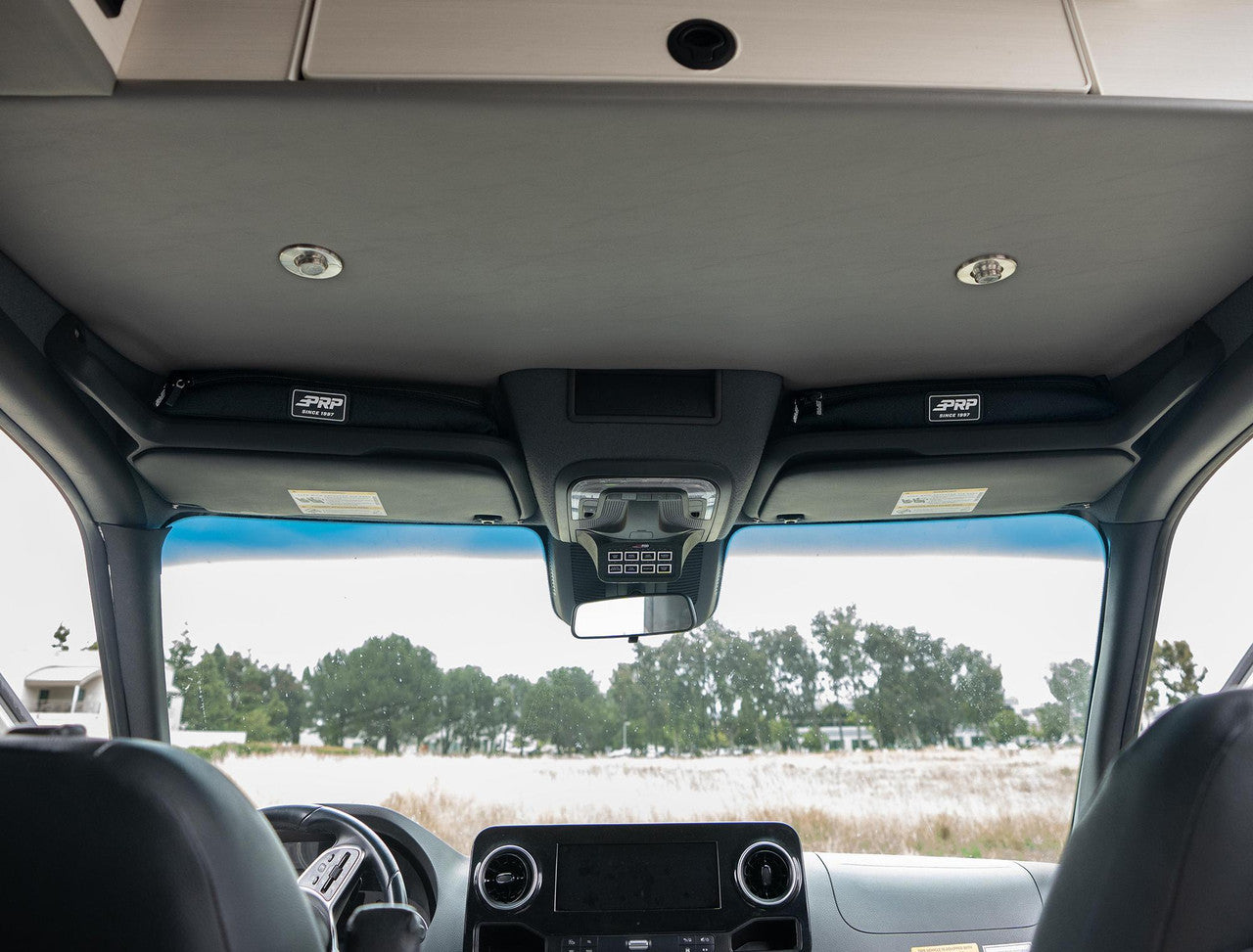 PRP Overhead Shelf Bags for 2019+ Mercedes Sprinter Van (Pair) Front View
