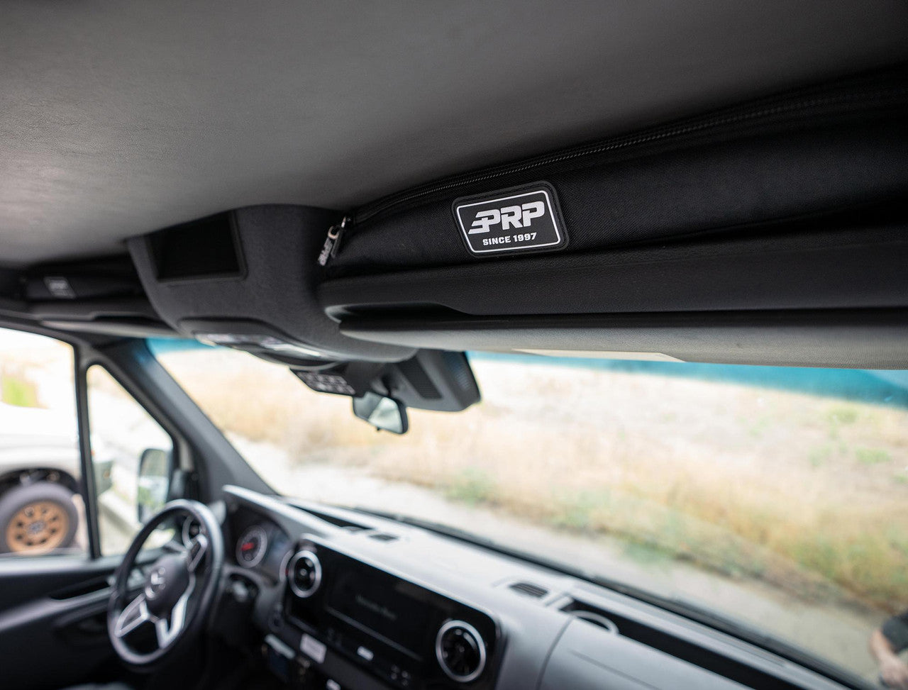 PRP Overhead Shelf Bags for 2019+ Mercedes Sprinter Van (Pair) Front View