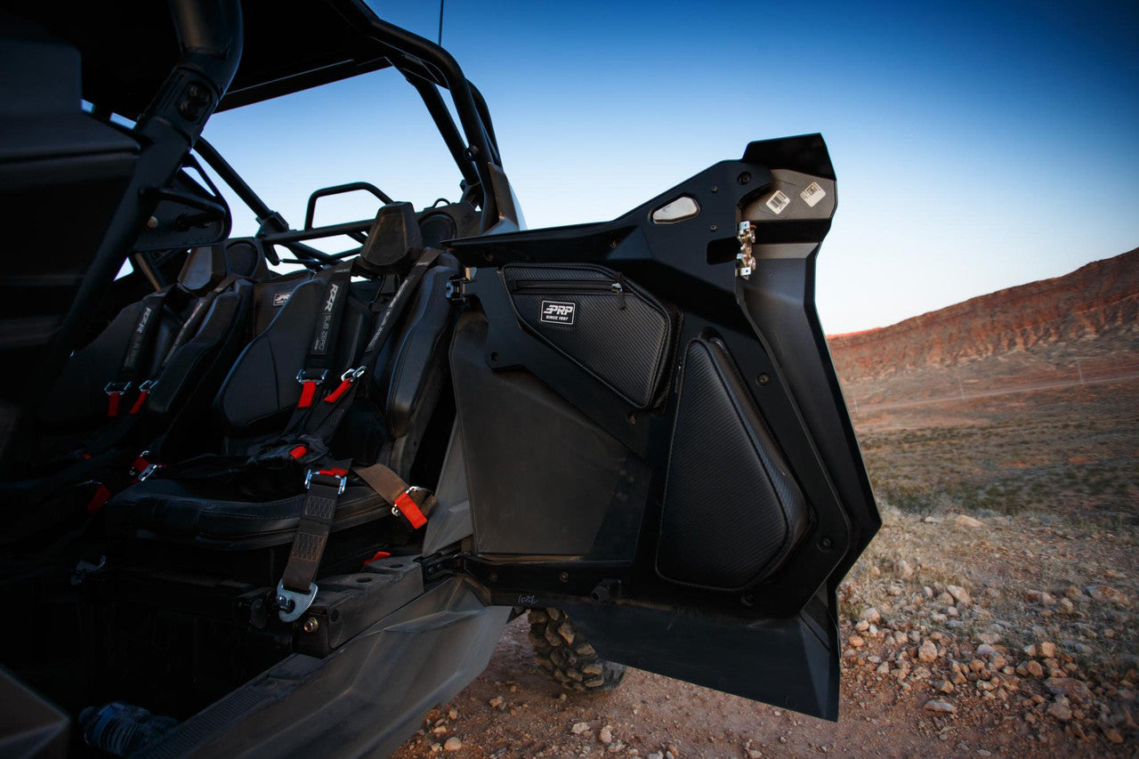 PRP Rear Door Bags for Polaris RZR PRO XP4, PRO R4, Turbo R4 (Pair) Front View