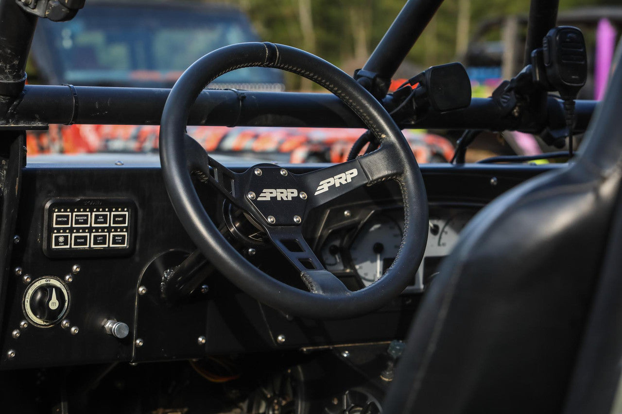 PRP Deep Dish Leather Steering Wheel