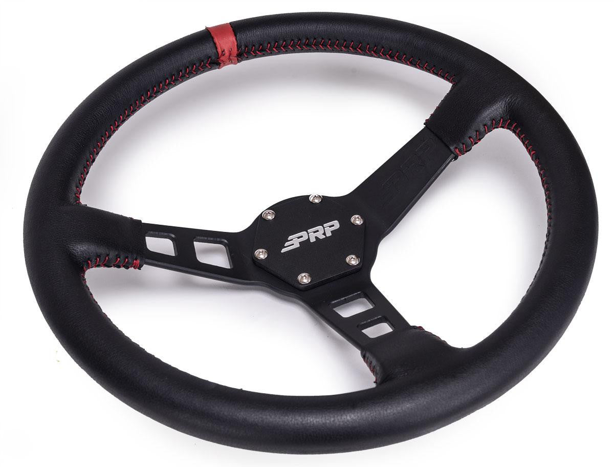 PRP Deep Dish Leather Steering Wheel