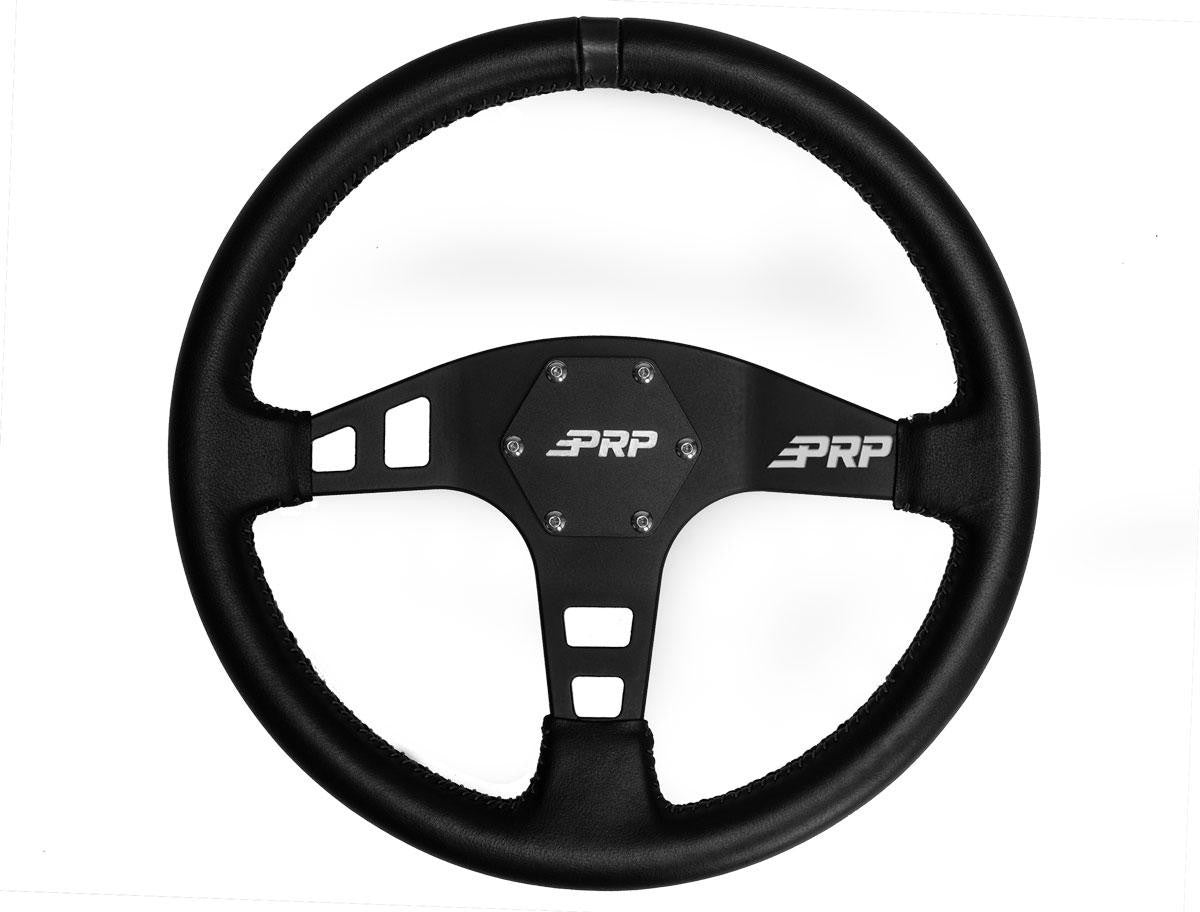 PRP Flat Leather Steering Wheel