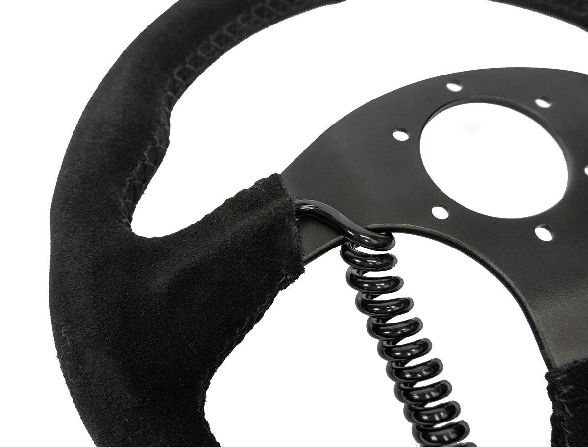 PRP Heated Comp-R Suede Steering Wheel, Black