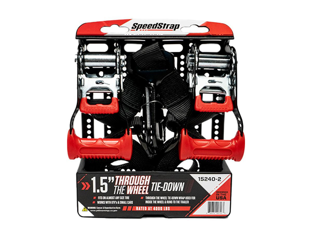 1.5" UTV Wheel Lasso Tie-Down (2 Pack) - Black