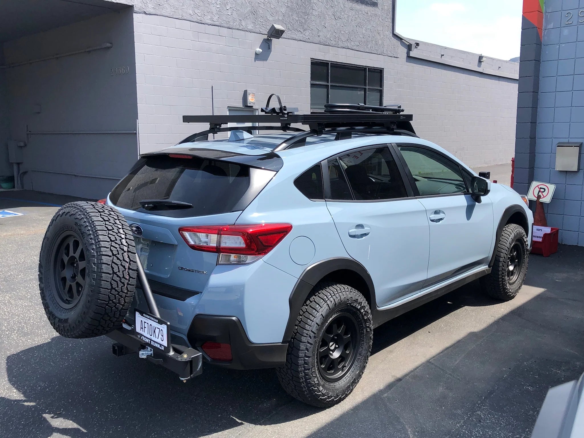 UltraSwing Multi-Fit Spare Tire Hitch Mount | RiGd Supply Front View