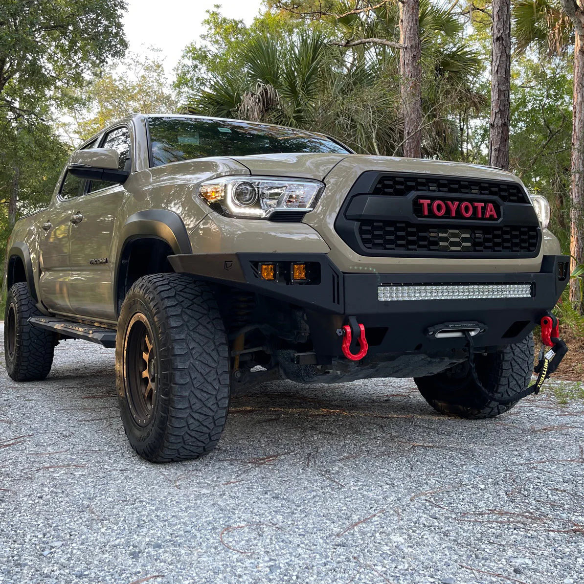 2016-2023 TOYOTA TACOMA OCTANE FRONT WINCH BUMPER Front View