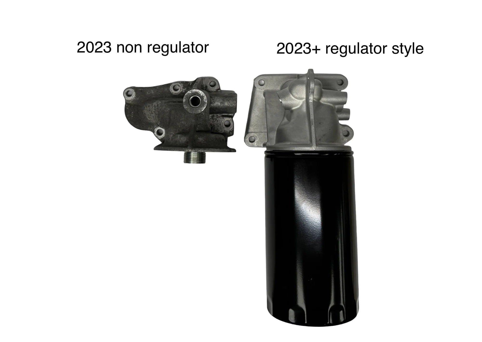 SPE Motorsport 2023+ 6.7L Powerstroke Oil Filter Housing Front View