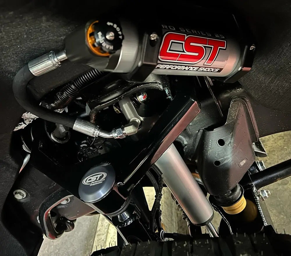CST 20-25 HD 2500 / 3500 PRO Series 2.5 Front Shocks w/ Adjusters (for 4″ Lift)