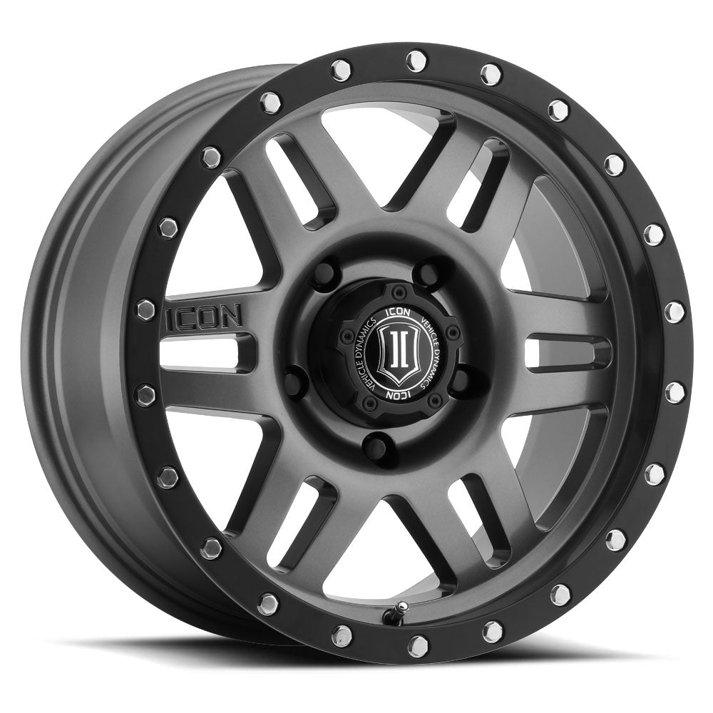 ICON Alloys | Six Speed Front View Grey