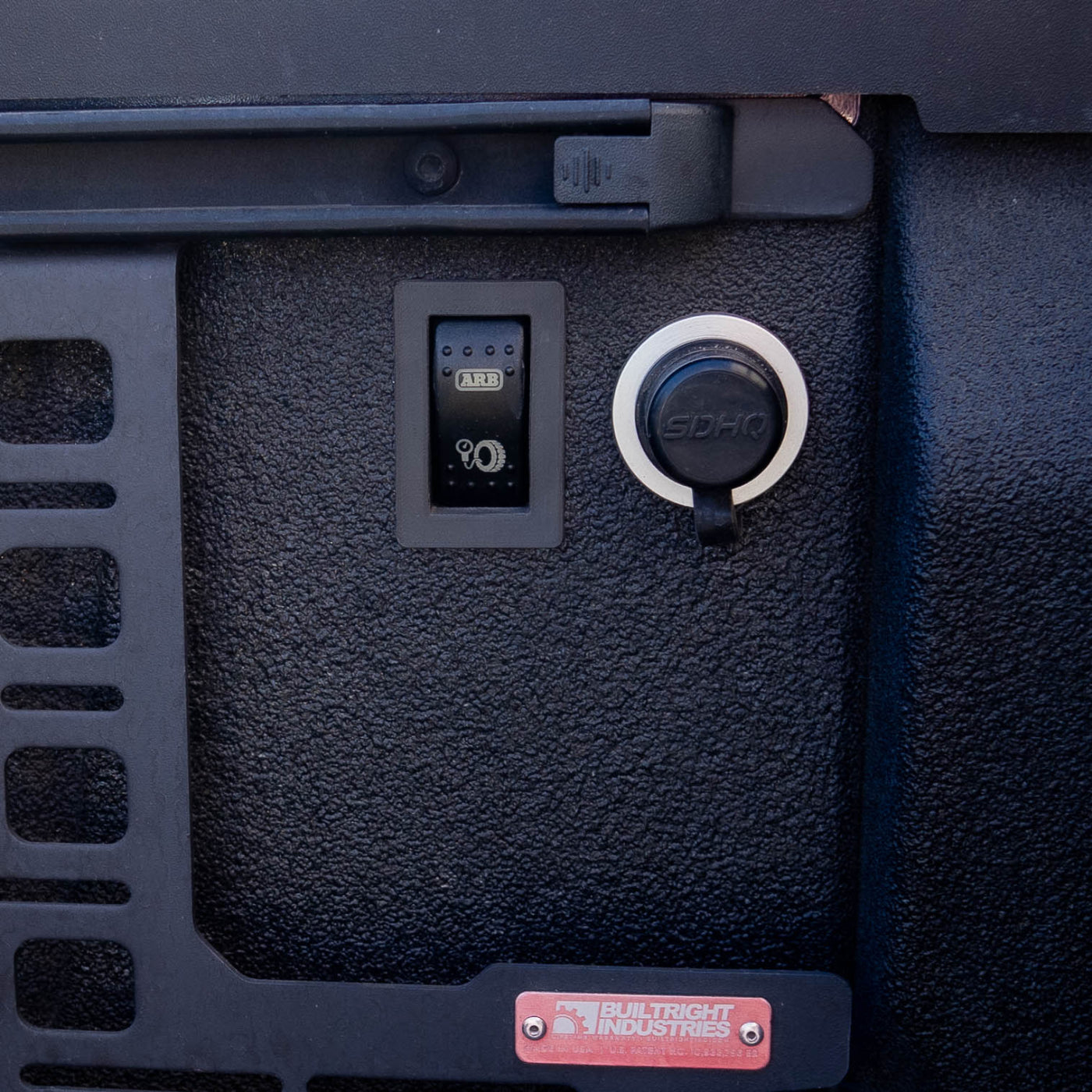 SDHQ Built Injection Molded Recessed ARB Switch Mount installed 