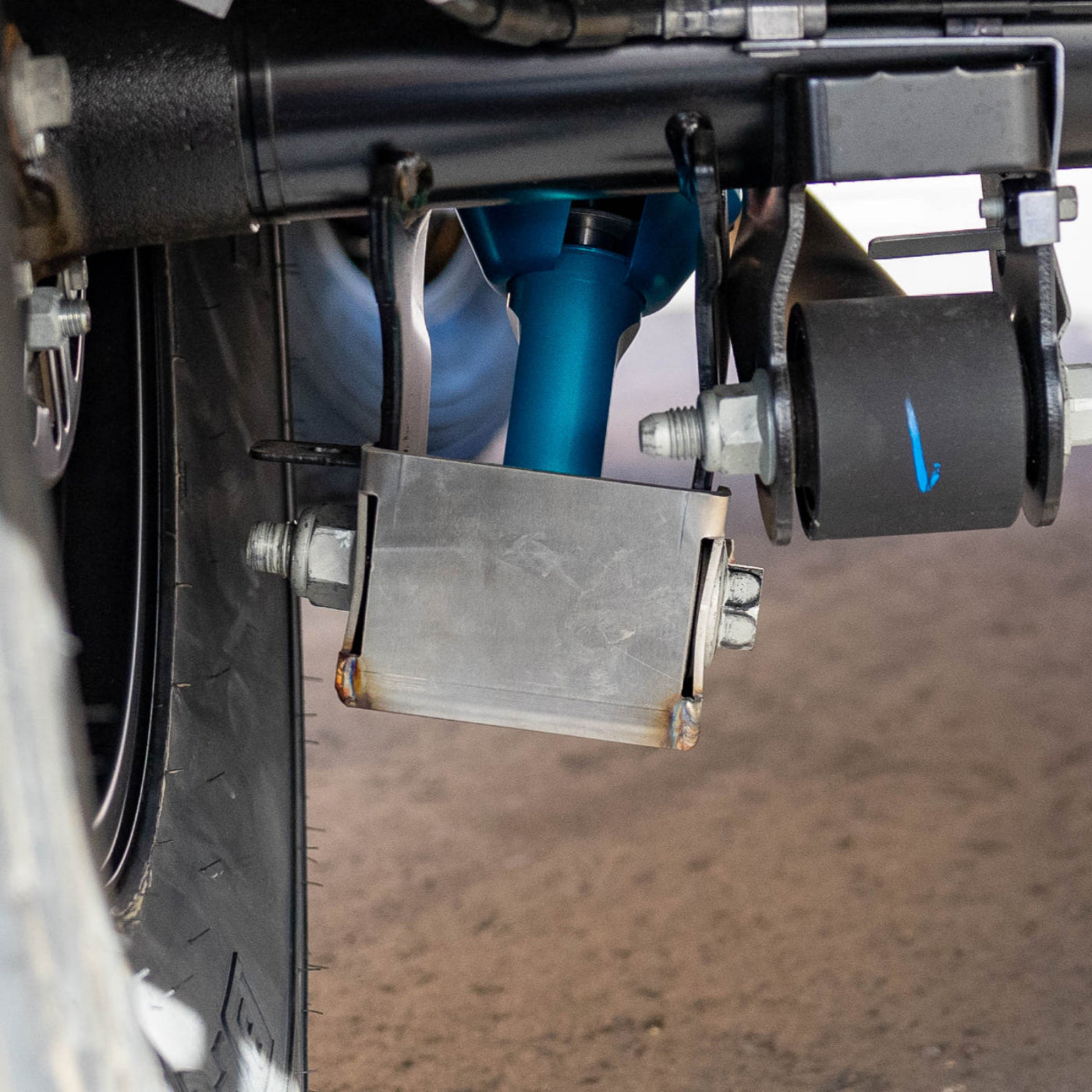 '21-25 Ford Bronco SDHQ Built Rear Shock Guards installed