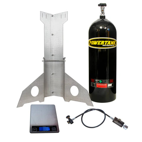 Inverted Transfill Tank Stand for CO2 transfer