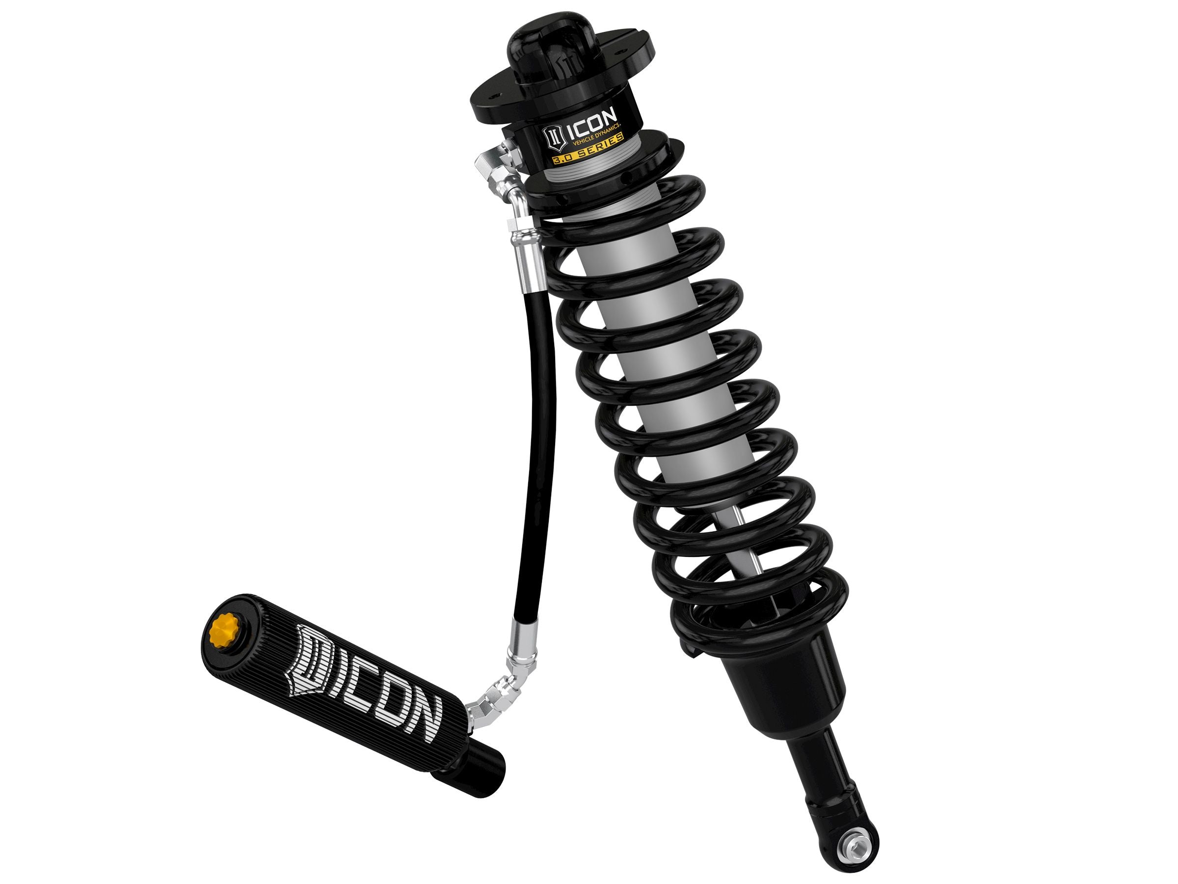ICON 2021-2025 Ford F-150 Raptor, 1-3" Lift, Front, V.S. 3.0 Series Coilover Kit, Remote Reservoir w/ CDEV