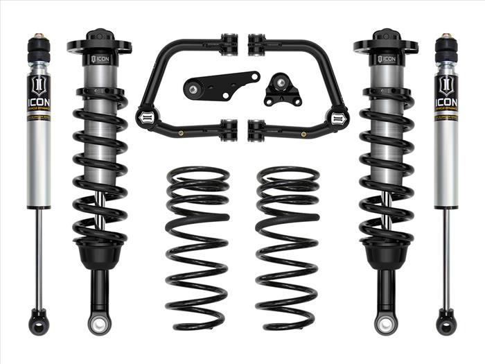 ICON 2024 Toyota Tacoma 1.25-3" Lift, Stage 2 Suspension System, Tubular UCA w/ Triple Rate Rear Springs