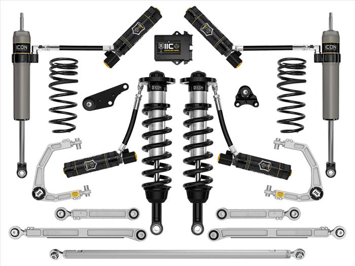 ICON 2024 Toyota Tacoma 1.25-3" Lift, Stage 13 Suspension System, Billet