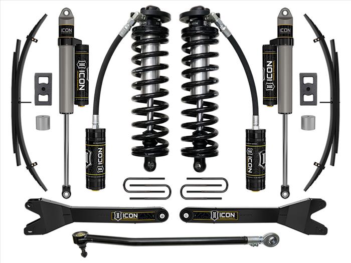 ICON 2023-2025 Ford F-250/F-350 Super Duty 4WD, 2.5-3" Lift, Stage 3 Coilover Conversion System w/ Radius Arms & Expansion Packs