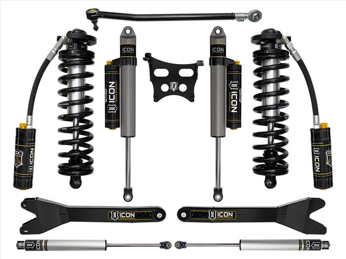 ICON 2023-2025 Ford F-250/F-350 Super Duty 4WD, 2.5-3" Lift, Stage 4 Coilover Conversion System with Radius Arms