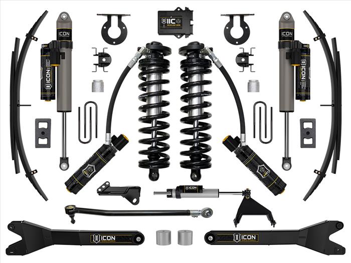 ICON 2023-2025 Ford F-250/F-350 Super Duty 4WD, 2.5-3" Lift, Stage 6 Coilover Conversion System with Radius Arms and Expansion Packs