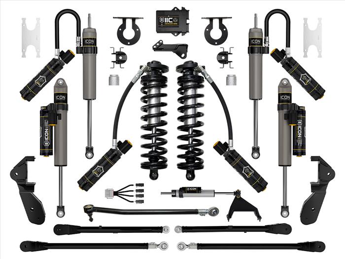 ICON 2023-2025 Ford F-250/F-350 Super Duty 4WD, 2.5-3" Lift, Stage 7 Coilover Conversion System with 4-Link