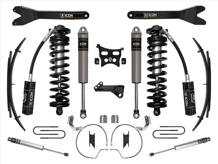 ICON 2023-2025 Ford F-250/F-350 Super Duty 4WD, 4-5.5" Lift, Stage 3 Coilover Conversion System w/ Radius Arms & Expansion Packs