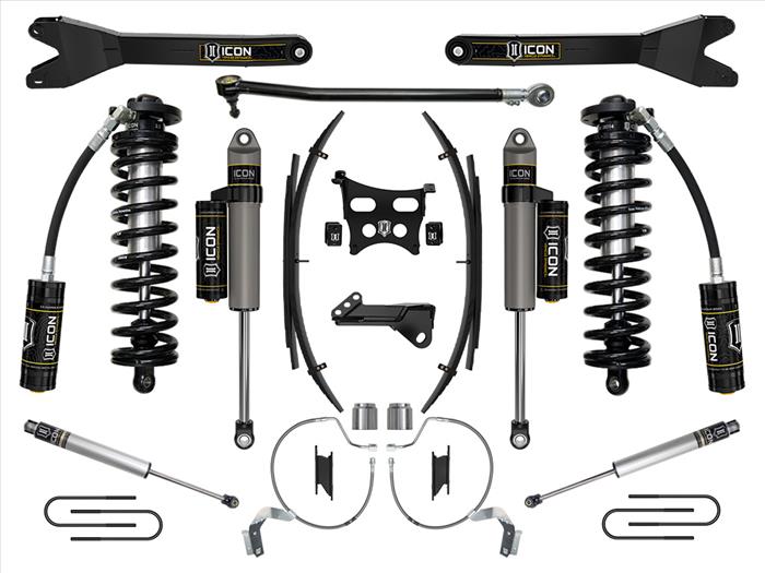 ICON 2023-2025 Ford F-250/F-350 Super Duty 4WD, 4-5.5" Lift, Stage 4 Coilover Conversion System w/ Radius Arms & Expansion Packs