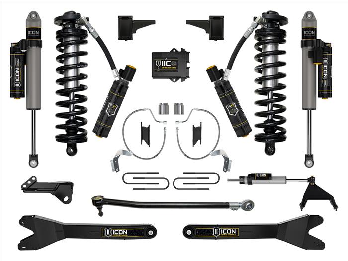 ICON 2023-2025 Ford F-250/F-350 Super Duty 4WD, 4-5.5" Lift, Stage 8 Coilover Conversion System w/ Radius Arms