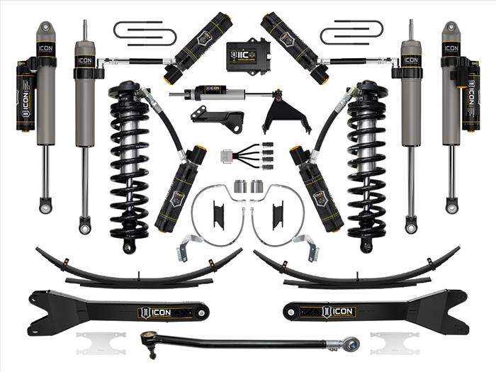 ICON 2023-2025 Ford F-250/F-350 Super Duty 4WD, 4-5.5" Lift, Stage 9 Coilover Conversion System w/ Radius Arms & Expansion Packs