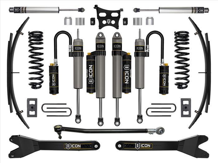 ICON 2023-2025 Ford F-250/F-350 Super Duty 4WD, Gas, 2.5" Lift, Stage 5 Suspension System w/ Radius Arms and Expansion Packs