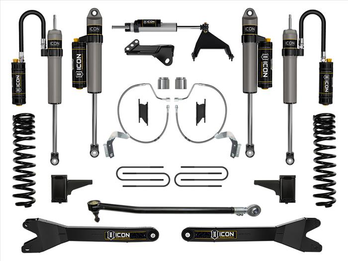 ICON 2023-2025 Ford F-250/F-350 Super Duty 4WD, Diesel, 4.5" Lift, Stage 5 Suspension System w/ Radius Arms