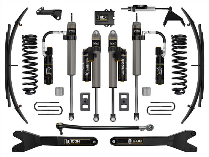 ICON 2023-2025 Ford F-250/F-350 Super Duty 4WD, Diesel, 2.5" Lift, Stage 6 Suspension System w/ Radius Arms and Expansion Packs