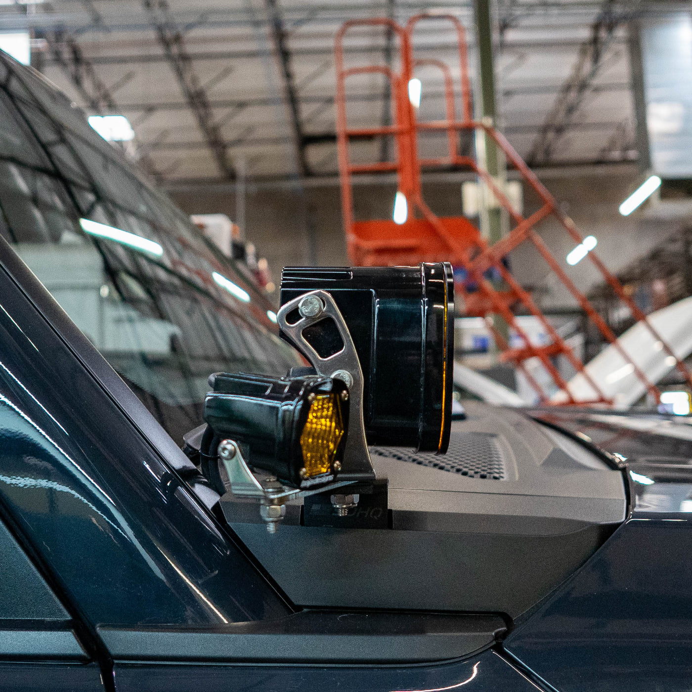 SDHQ Built '24-25 LC250 A-Pillar Light Mounts installed 