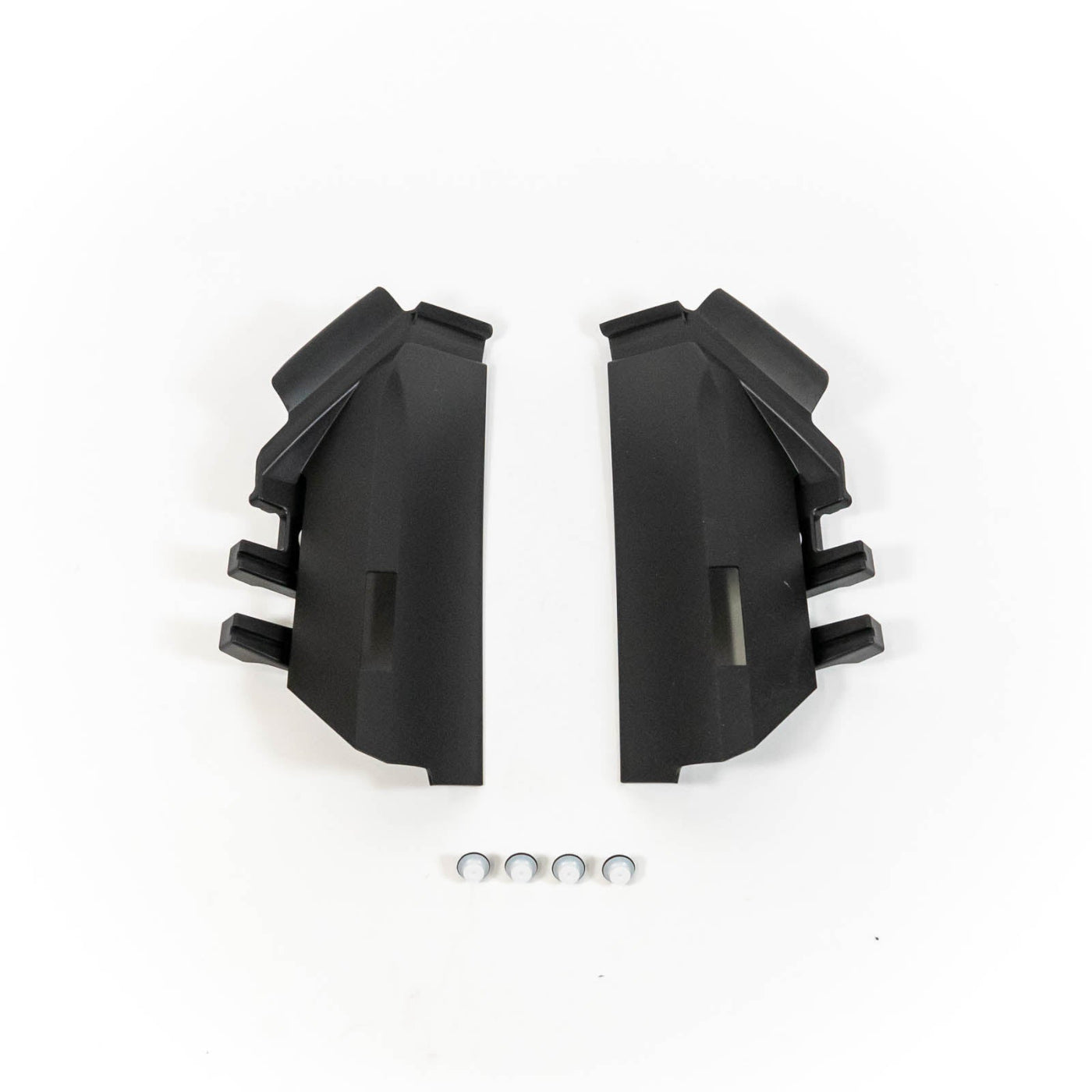 SDHQ Built '24-25 LC250 Laser-Cut A-Pillar Cowl Panels display of included parts