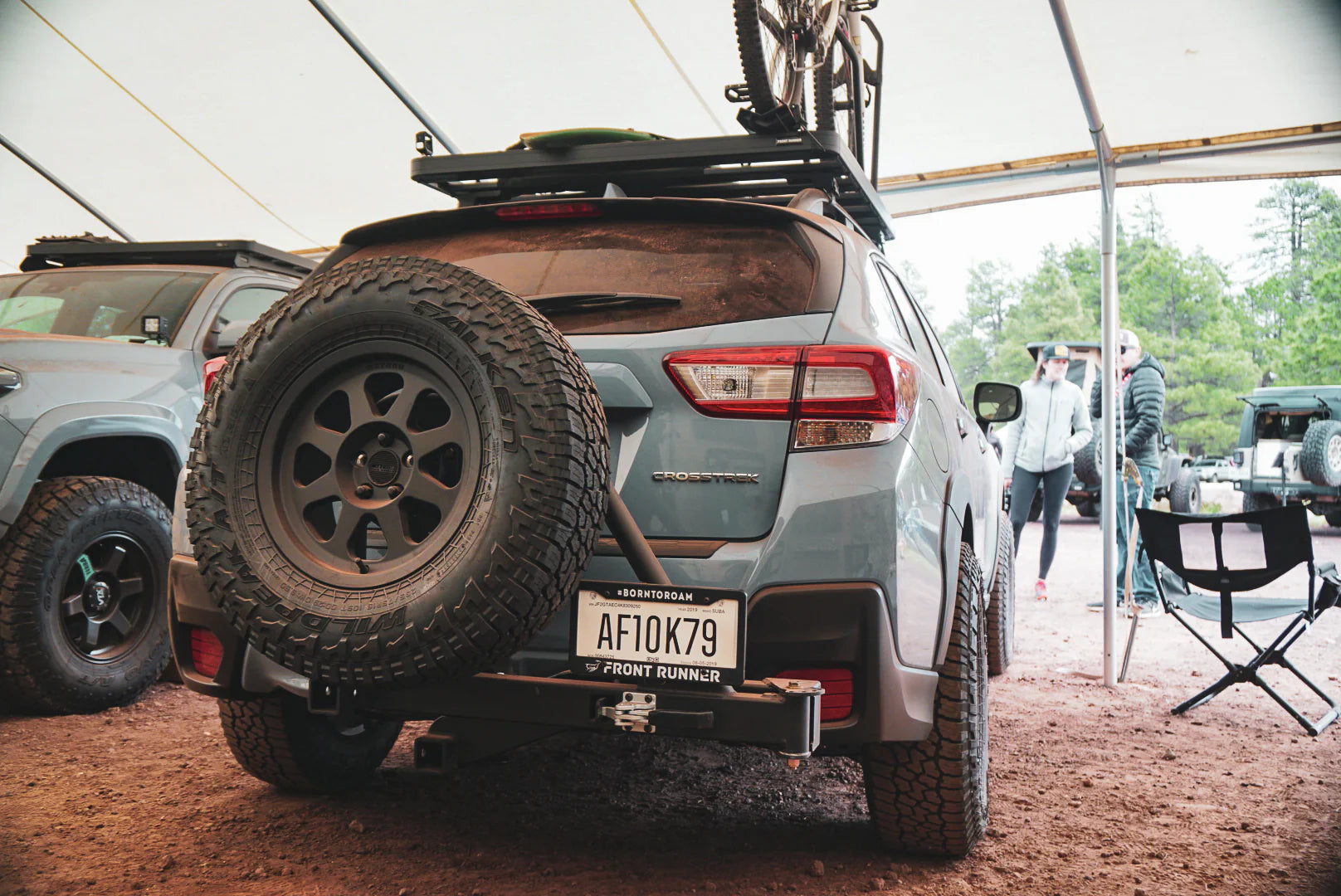UltraSwing Multi-Fit Spare Tire Hitch Mount | RiGd Supply Front View