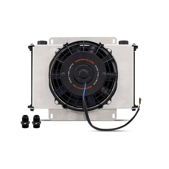 Mishimoto Universal Oil Cooler Kit, 25-Row Cooler with 8" Fan