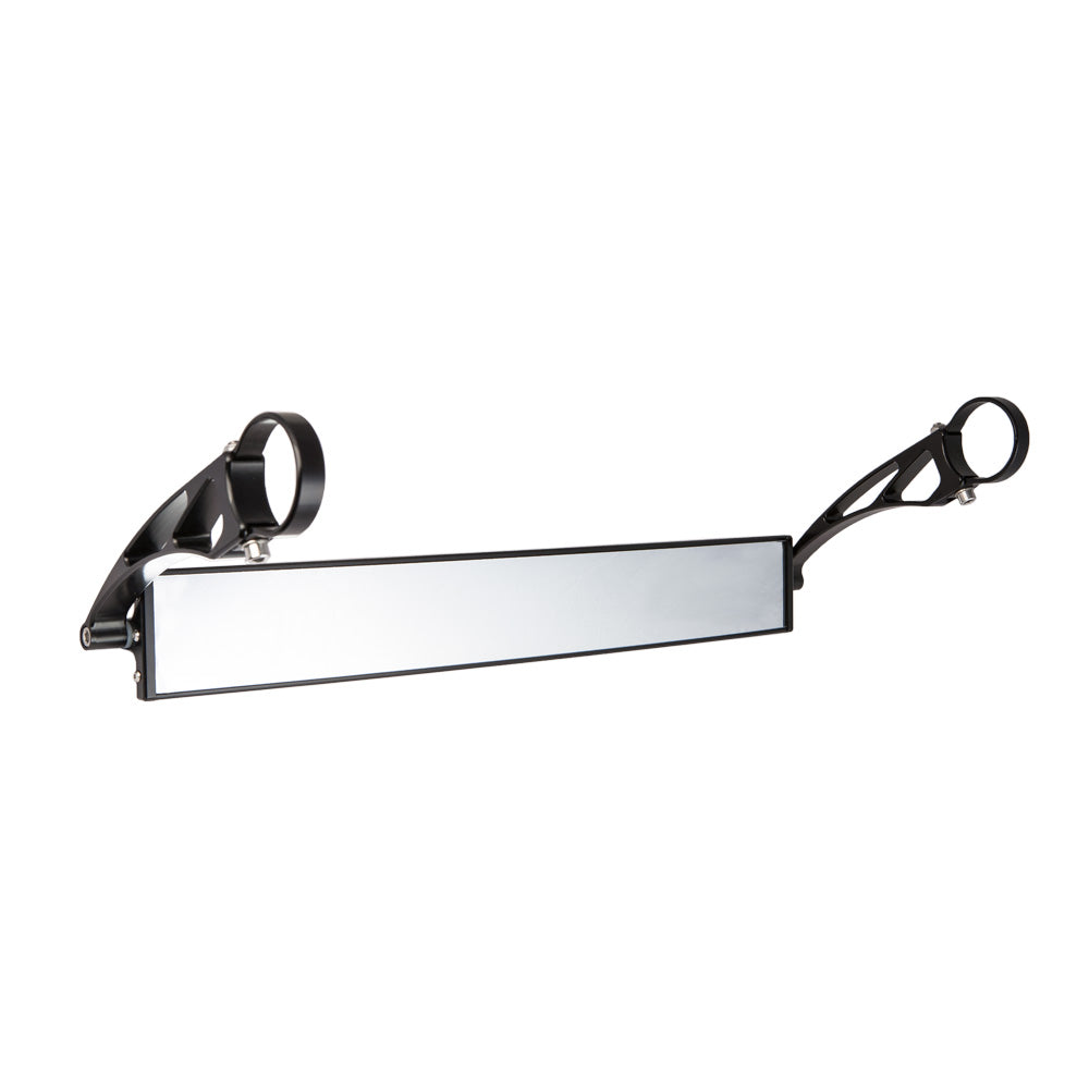 17″ Wide Panoramic Rearview Mirror – 6″ Long Arms Front View